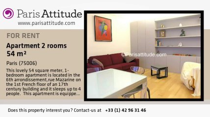 1 Bedroom Apartment for rent - St Germain, Paris - Ref. 7008