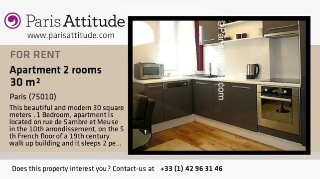 1 Bedroom Apartment for rent - Canal St Martin, Paris - Ref. 6442