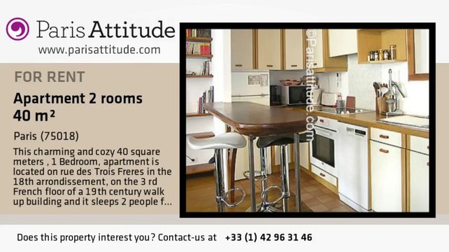 1 Bedroom Apartment for rent - Sacré Cœur, Paris - Ref. 6416