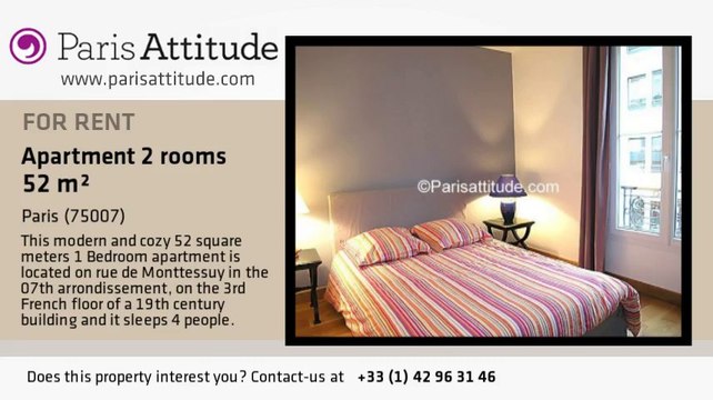 1 Bedroom Apartment for rent - Tour Eiffel, Paris - Ref. 3883