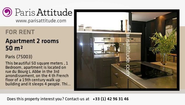 1 Bedroom Apartment for rent - Arts et Métier, Paris - Ref. 6837