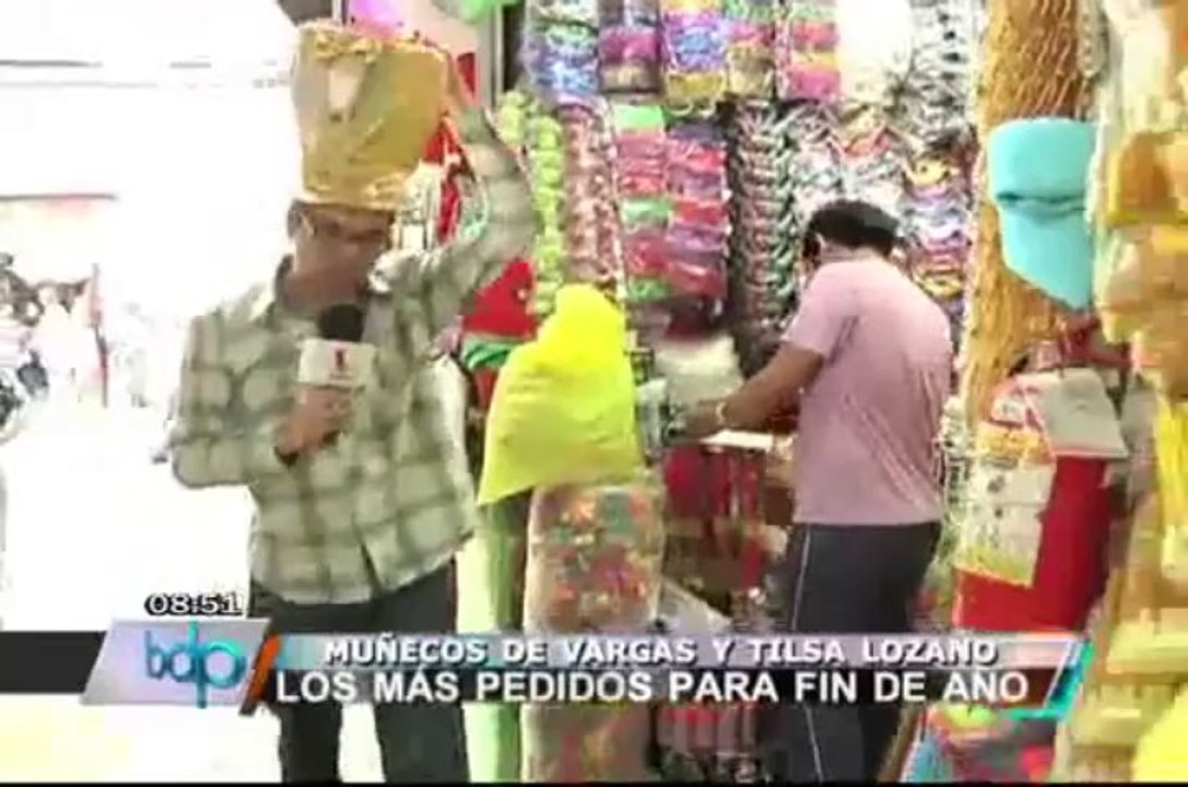 Piñatas de Tilsa Lozano y el "Loco" Vargas son los más vendidos para fin de año
