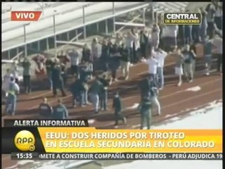 VIDEO: tiroteo en escuela secundaria de  Colorado en EEUU deja dos heridos