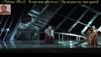 Norma Act 2  : In mia man alfin tu sei  .... Gia mi pasco ne' tuoi sguardi