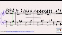 Pyotr Ilyich Tchaikovsky's Nutcracker for Piano Solo, sheet music - Video Score.