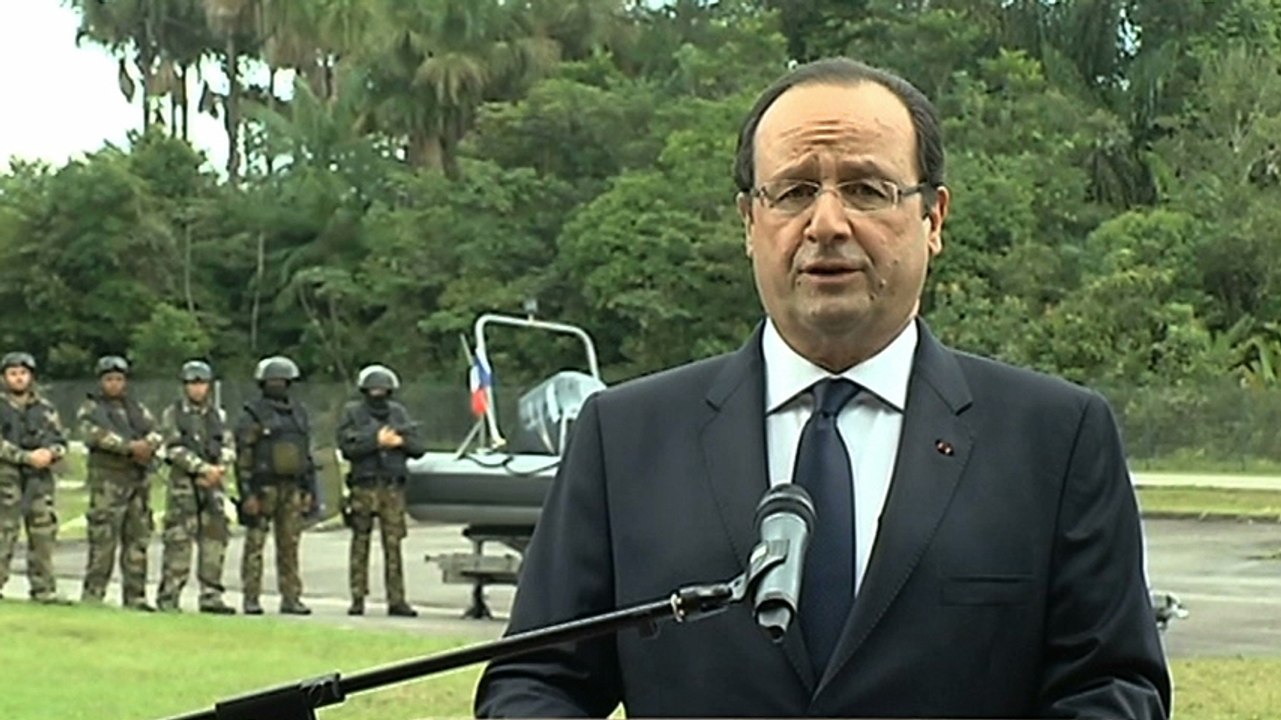 Présentation du dispositif de protection du territoire en Guyane, à la base aérienne de Cayenne-Matoury