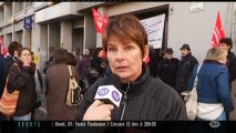 Manifestation des postiers : Interview de Régine Pecqueur