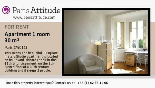 Studio Apartment for rent - Bastille, Paris - Ref. 2598