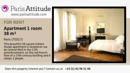 Studio Apartment for rent - Arc de Triomphe, Paris - Ref. 3106