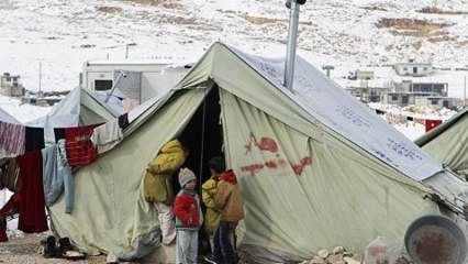 Syria's refugees battle harsh weather