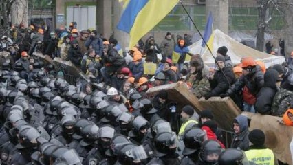 Churches split over Ukraine protests