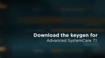 Advanced SystemCare 7.1 Keygen Only Download