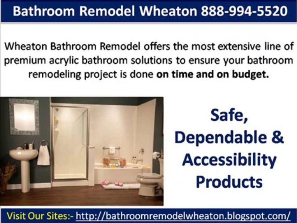 Bathroom Remodel Wheaton 888 994 5520