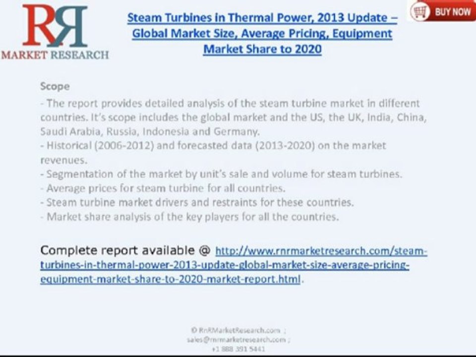 RnRMR: Steam Turbines in Thermal Power Industry 2020