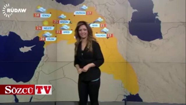 Barzani iftiharla sunar: Kürdistan hava durumu!