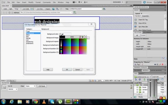 web designing urdu tutorials (insert div tag)