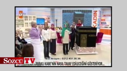 Stüdyoda Kabe'yi böyle tavaf ettiler