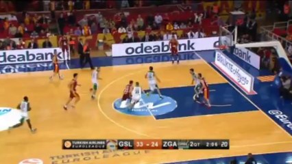 Galatasaray 76-57 Zielona Gora, gruppo C