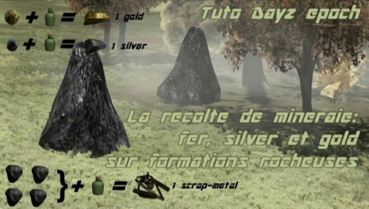 Recolte du mineraie sur dayz epoch