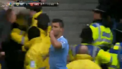 Kun Aguero goal vs Arsenal