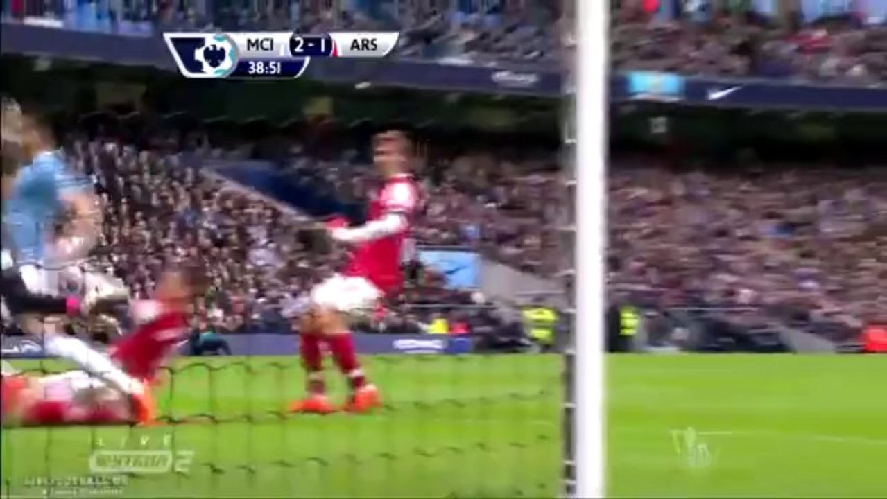 Negredo Goal - Manchester City 2-1 Arsenal - 14-12-2013 Highlights