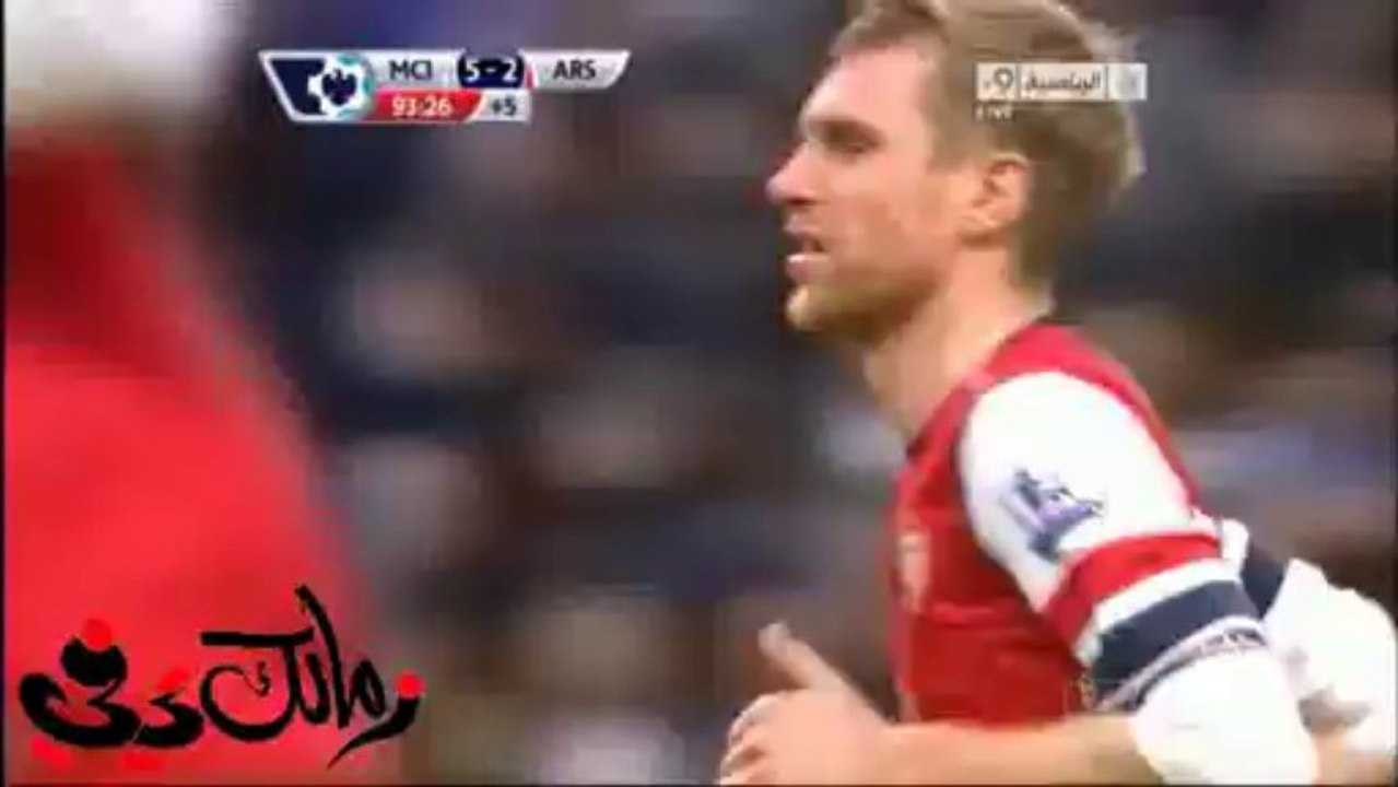 هدف الارسنال الثالث فى السيتي