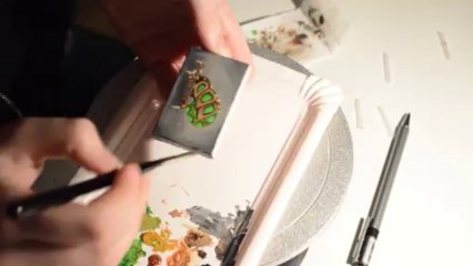 Time Lapse Miniature Painting- Baneling (StarCraft II) - Speed Paint