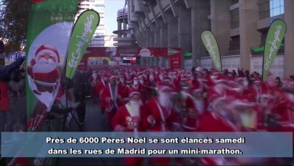 6000 Pères Noël font la course à Madrid