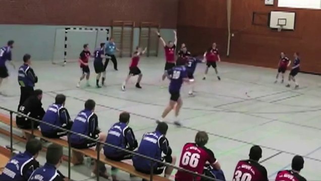 But tir dans le dos Jens Fischer - Bundesliga Handball Köln