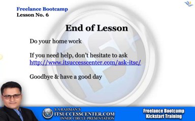 Freelance Bootcamp Lesson 6