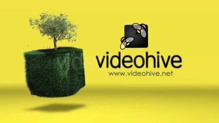 Cubic Grass field Logo Reveal - After Effects Template