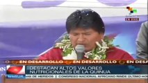 Instó Evo Morales a transnacionales a valorar importancia de la quinua