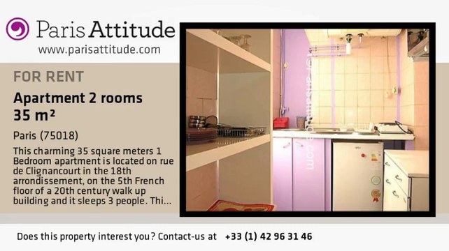 1 Bedroom Apartment for rent - Jules Joffrin - Mairie du 18ème, Paris - Ref. 4885