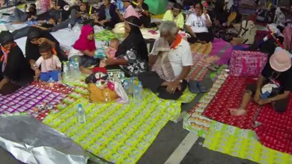 Bangkok (Thailande) 14:12:2013 Rush Tapis democracy monument