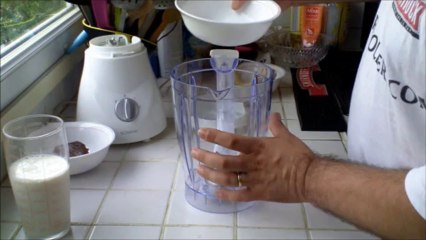 recette de cuisine - milk-shake chocolat banane