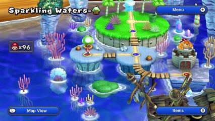 New Super Mario Bros U Walkthrough 18 Sparkling Waters 2 All Star Coins HD 1080p Wii U