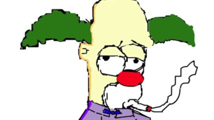 Krusty The Clown Speed Drawing