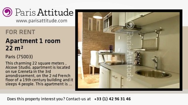 Alcove Studio Apartment for rent - Arts et Métier, Paris - Ref. 8035