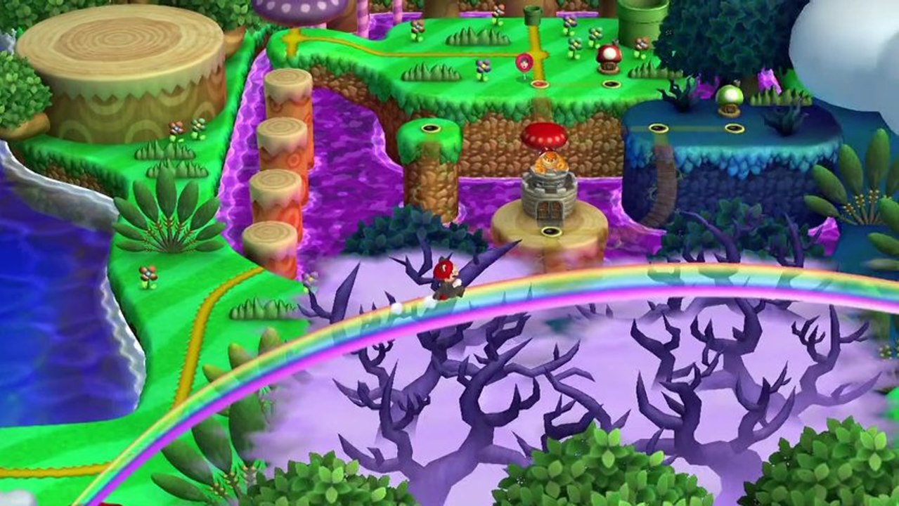 New Super Mario Bros U Walkthrough 22 Sparkling Waters Secret Level All Star Coins HD 1080p Wii U