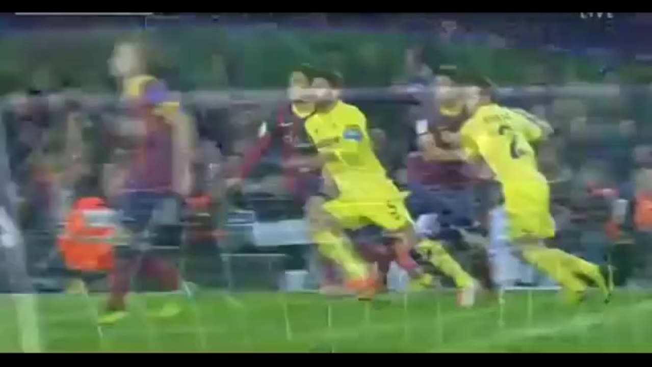 Barcelona Vs Villareal 2-1 All Highlights And Goals 12-14-2013