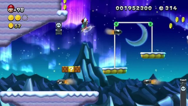 New Super Mario Bros U Walkthrough 30 Frosted Glacier 4 All Star Coins HD 1080p Wii U