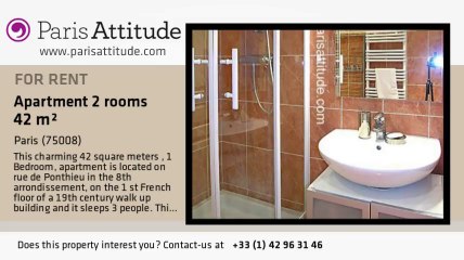 1 Bedroom Apartment for rent - Champs Elysées, Paris - Ref. 6845