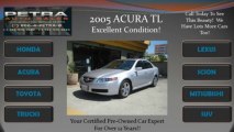 Certified pre-owned 2005 Acura TL cars for sale in Bellflower CA