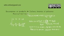 Descomposición de un polinomio en producto de factores binomios