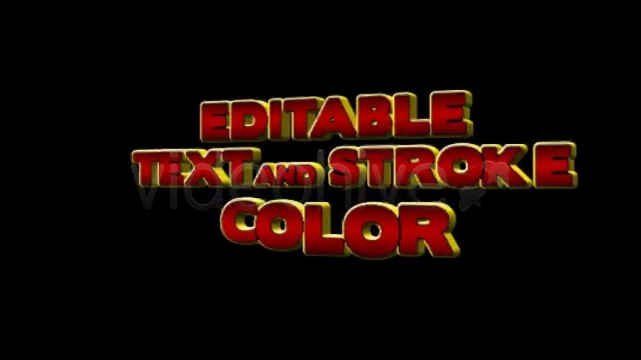 3D Animated Text - After Effects Template