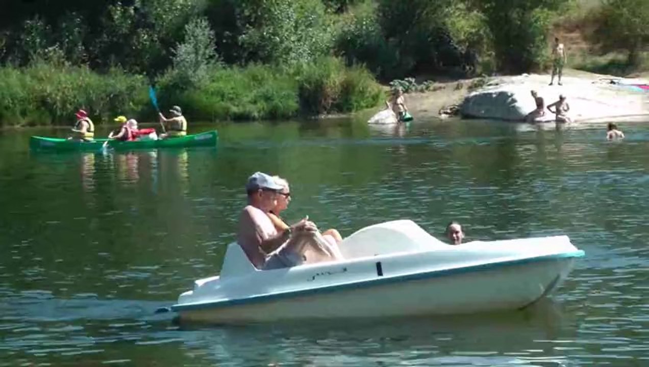vidéo de la plage d'Aiguèze - Gard