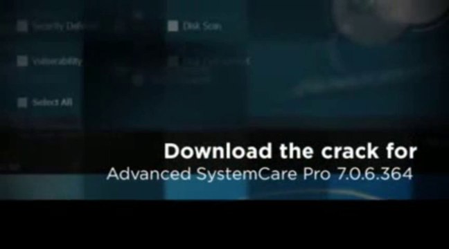 Advanced SystemCare Pro 7.0.6.364 Crack Download