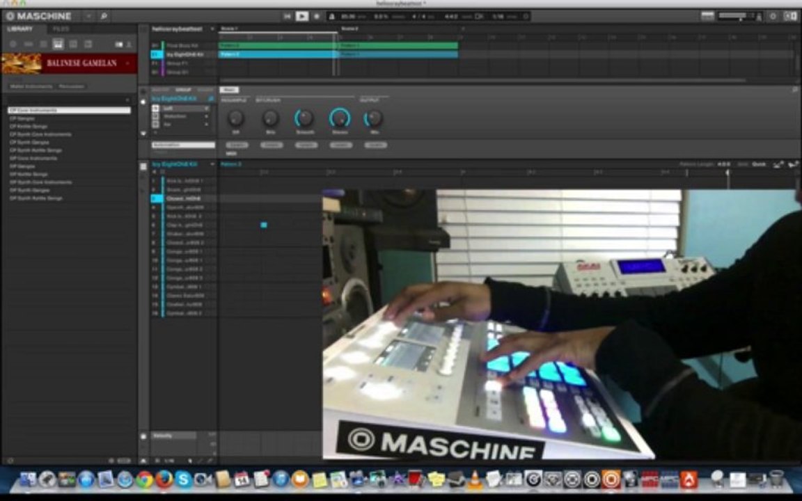 MESSING AROUND WITH NATIVE INSTRUMENTS MASCHINE EXPANSION HELIOS RAY USED AKAI MAX49 ALSO