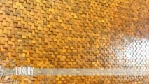 Nghệ thuật mosaic gỗ trong thiết kế gạch ốp tường - ốp trần - ốp vách