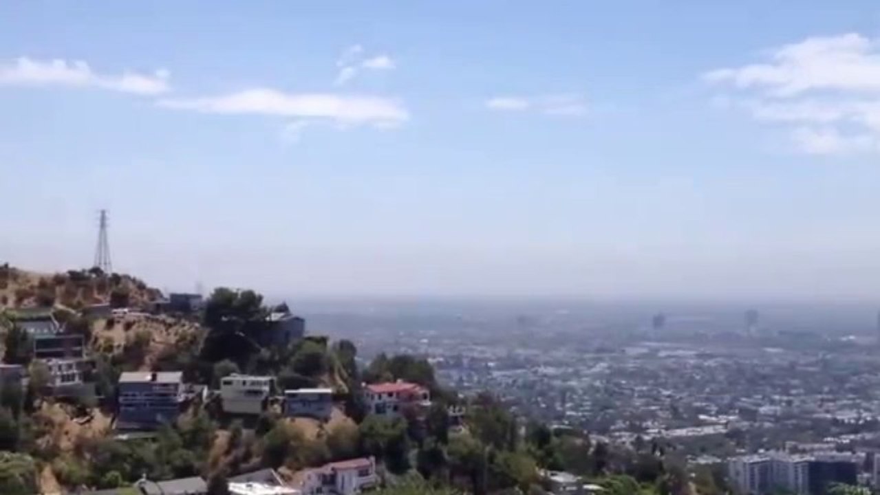 A hot summer day in the Hollywood Hills